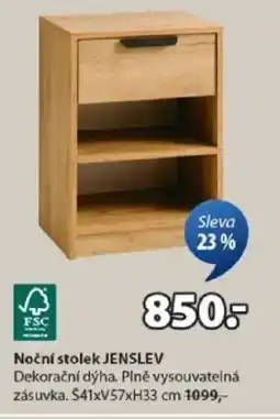 JYSK Noční stolek JENSLEV nabídka