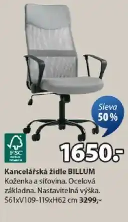 JYSK Kancelářská židle BILLUM nabídka