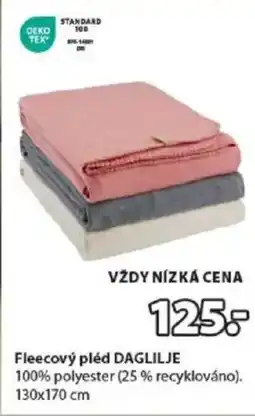 JYSK Fleecový pléd DAGLILJE nabídka