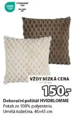 JYSK Dekorační polštář HVIDBLOMME nabídka