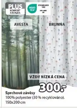 JYSK Sprchové závěsy nabídka