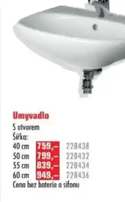 Uni Hobby Umyvadlo S otvorem nabídka