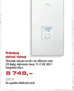 Uni Hobby Průtokový ohřívač tlakový nabídka