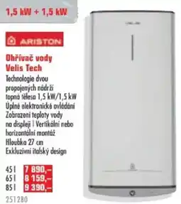 Uni Hobby Ohřívač vody Velis Tech nabídka