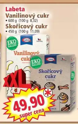 Norma Labeta Vanilinový cukr / Skořicový cukr nabídka