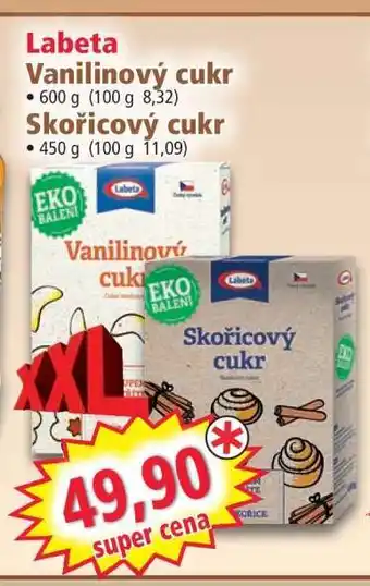 Labeta Vanilinový cukr / Skořicový cukr