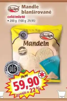 Norma Mandle blanšírované nabídka