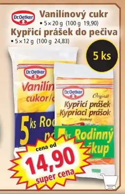 Norma Vanilínový cukr / Kypřicí prášek do pečiva nabídka