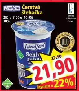 Norma Landfein Čerstvá šlehačka nabídka