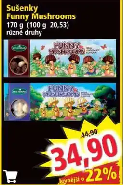 Norma Sušenky Funny Mushrooms nabídka