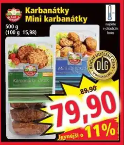 Norma Karbanátky / Mini karbanátky nabídka