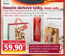 Norma Vánoční dárkové tašky, různé sady nabídka