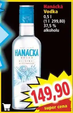 Norma Hanácká Vodka nabídka