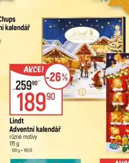 Globus Lindt Adventní kalendář nabídka