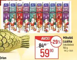Globus Mikuláš Lízátka čokoládová nabídka