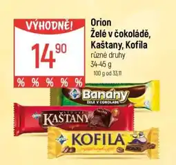 Globus Orion Želé v čokoládě, Kaštany, Kofila nabídka