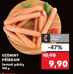 Kaufland Uzeniny Příbram Jemné párky nabídka