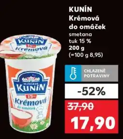 Kaufland KUNIN Krémová do omáček nabídka