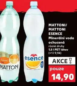 Kaufland MATTONI/ MATTONI Essence Minerální voda ochucená nabídka