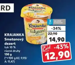 Kaufland KRAJANKA Smetanový dezert nabídka