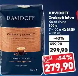 Kaufland DAVIDOFF Zrnková káva nabídka