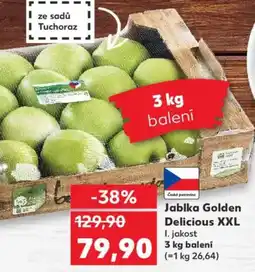 Kaufland Jablka Golden Delicious XXL nabídka