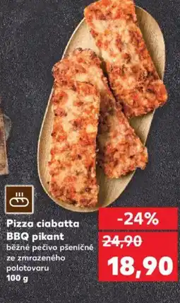 Kaufland Pizza ciabatta BBQ pikant nabídka