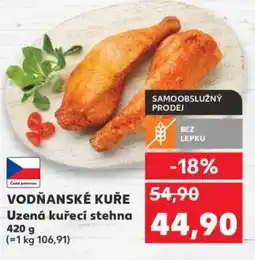 Kaufland Vodňanské Kuře Uzená kuřecí stehna nabídka