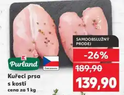 Kaufland Kuřecí prsa s kostí nabídka