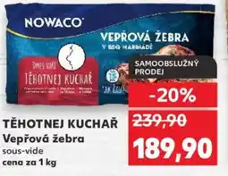 Kaufland NOWACO Těhotnej Kuchař Vepřová žebra nabídka