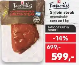 Kaufland Sirloin steak nabídka