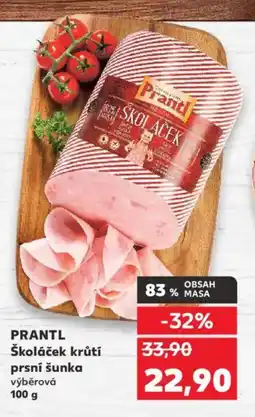 Kaufland PRANTL Školáček krůtí prsní šunka nabídka