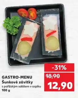 Kaufland GASTRO-MENU Šunkové závitky nabídka
