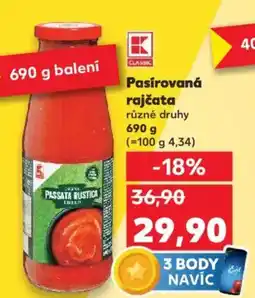 Kaufland Pasírovaná rajčata nabídka