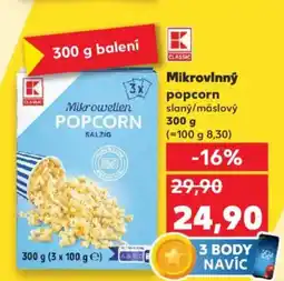 Kaufland Mikrovlnný popcorn nabídka
