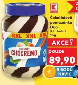 Kaufland Čokoládová pomazánka Duo nabídka