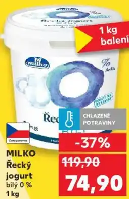 Kaufland MILKO Řecký jogurt nabídka