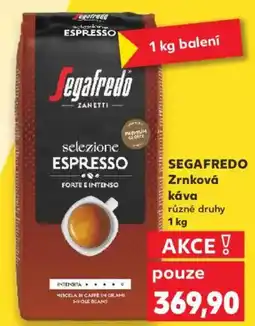 Kaufland SEGAFREDO Zrnková Κάva nabídka