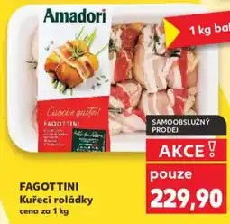 Kaufland FAGOTTINI Kuřecí roládky nabídka