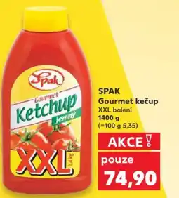 Kaufland SPAK Gourmet kečup nabídka