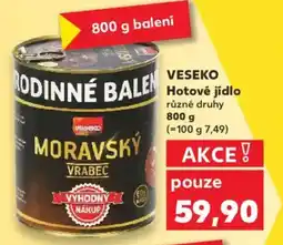 Kaufland VESEKO Hotové jídlo nabídka