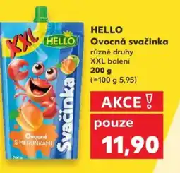 Kaufland HELLO Ovocná svačinka nabídka