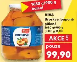 Kaufland VIVA Broskve loupané půlené nabídka