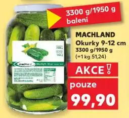 Kaufland MACHLAND Okurky nabídka