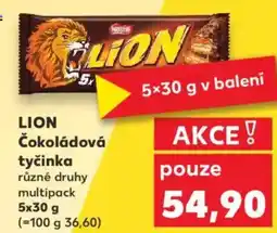 Kaufland LION Čokoládová tyčinka nabídka