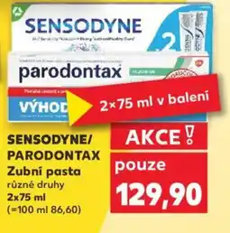 Kaufland SENSODYNE/ PARODONTAX Zubní pasta nabídka