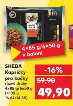Kaufland SHEBA Kapsičky pro kočky nabídka