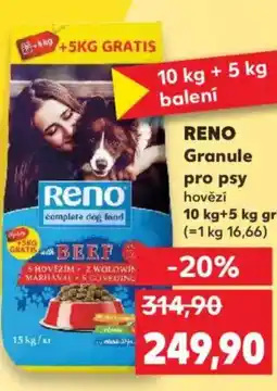 Kaufland RENO Granule pro psy nabídka