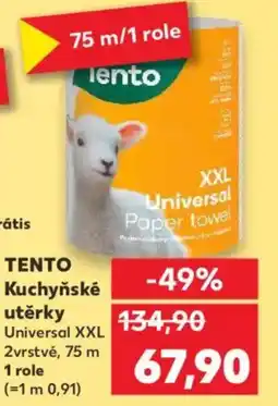 Kaufland TENTO Kuchyňské utěrky nabídka