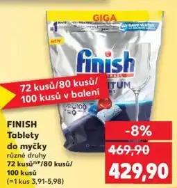 Kaufland FINISH Tablety do myčky nabídka